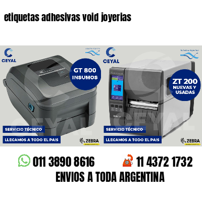 etiquetas adhesivas void joyerias