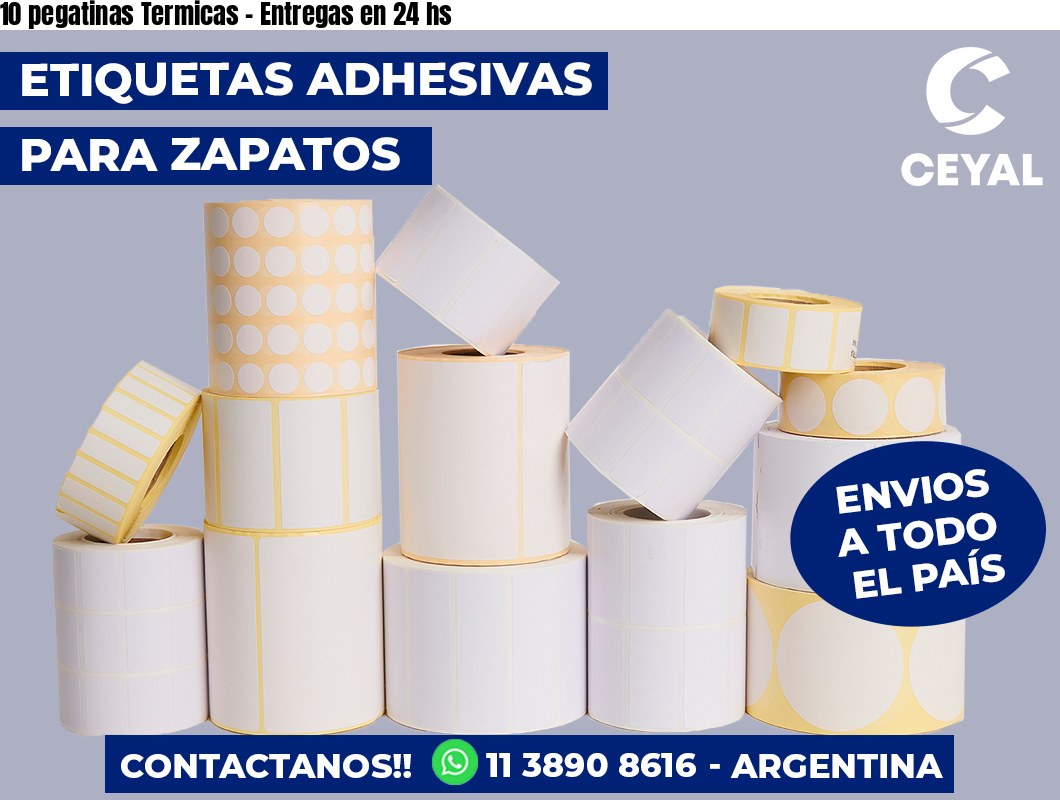 10 pegatinas Termicas - Entregas en 24 hs