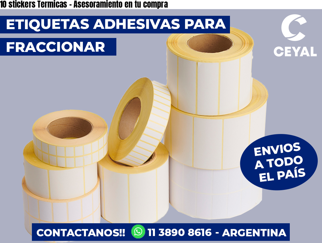 10 stickers Termicas - Asesoramiento en tu compra