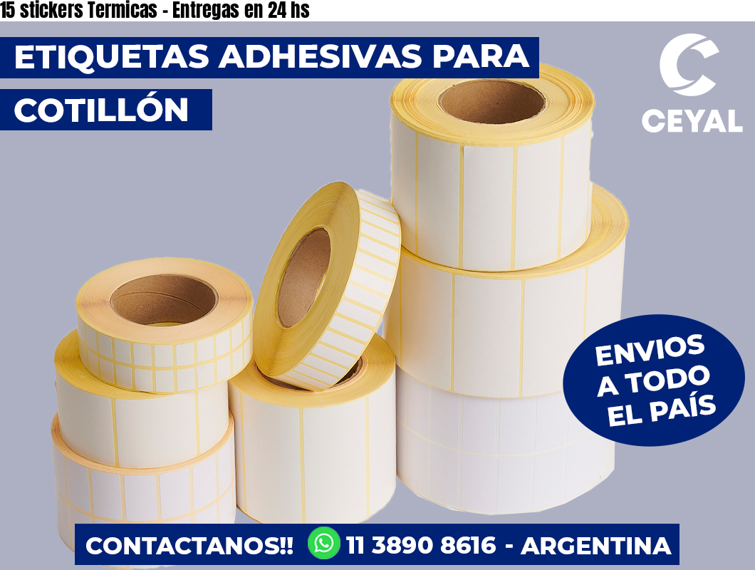 15 stickers Termicas – Entregas en 24 hs