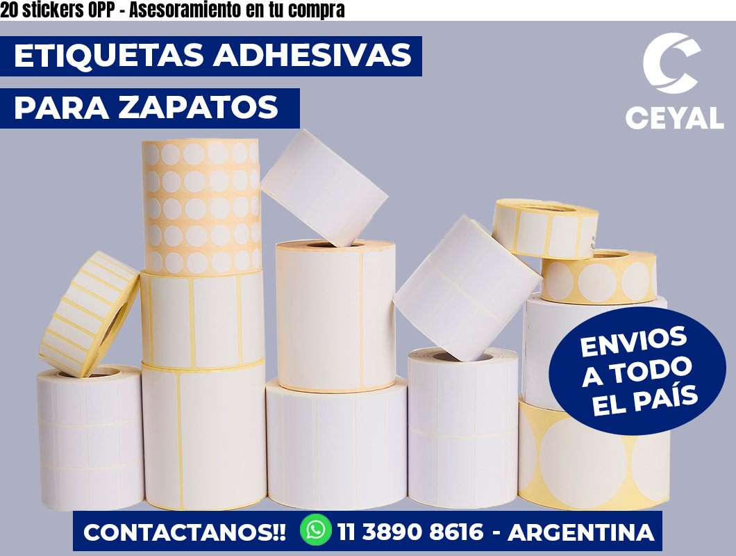 20 stickers OPP - Asesoramiento en tu compra