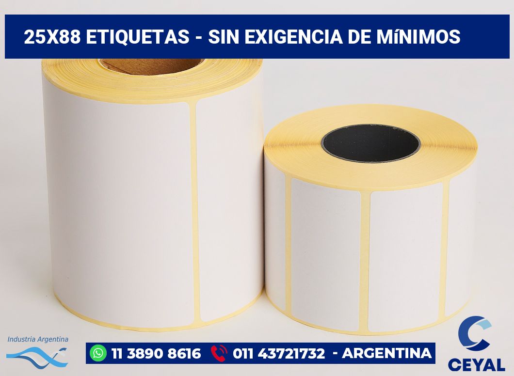 25x88 Etiquetas