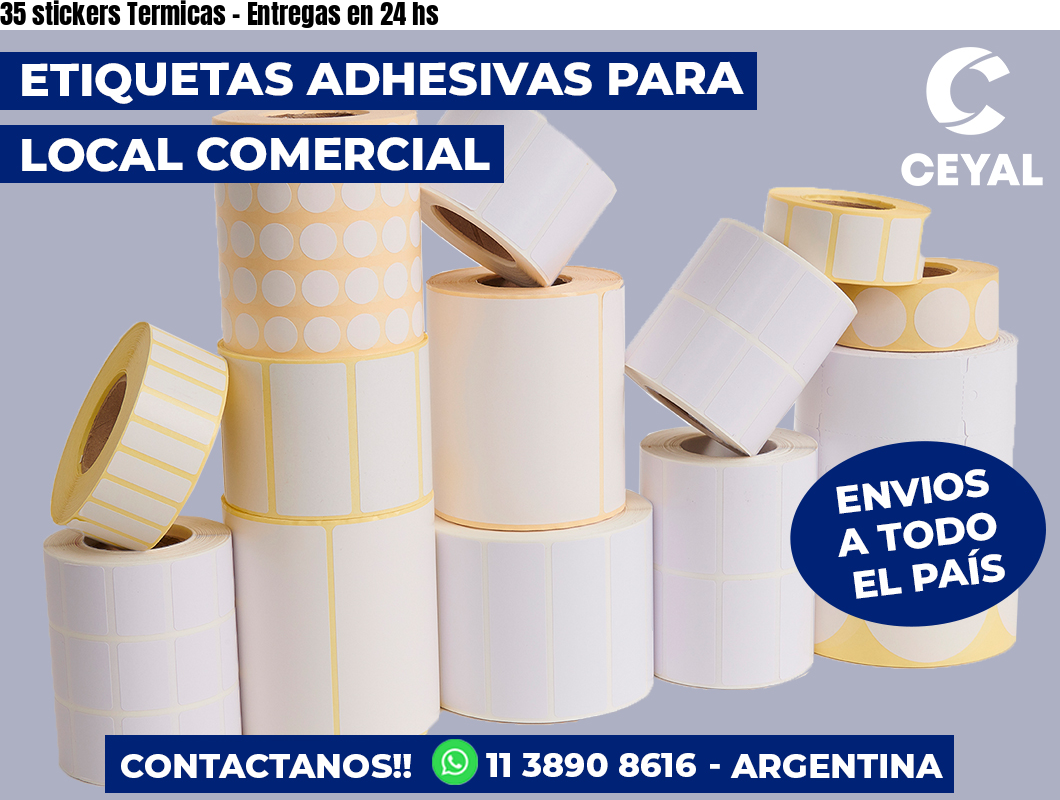 35 stickers Termicas - Entregas en 24 hs