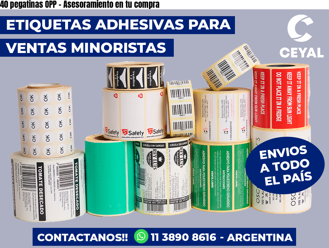 40 pegatinas OPP – Asesoramiento en tu compra