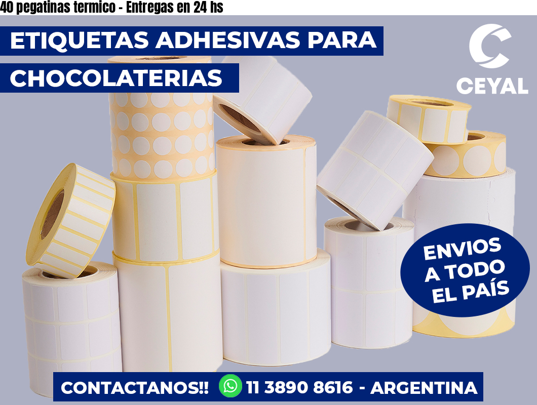 40 pegatinas termico – Entregas en 24 hs