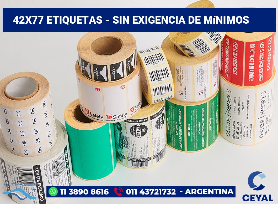 42x77 Etiquetas