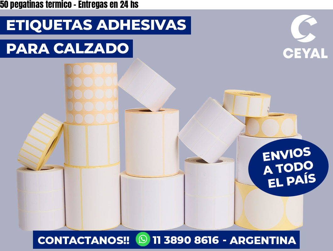 50 pegatinas termico – Entregas en 24 hs