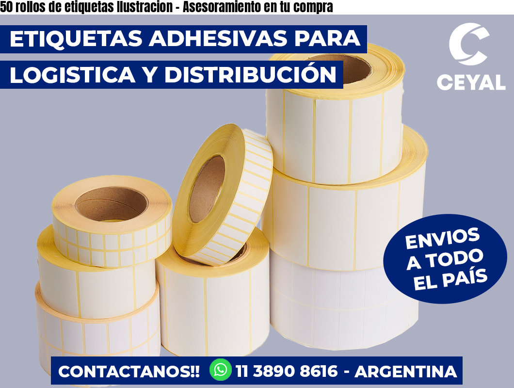 50 rollos de etiquetas Ilustracion – Asesoramiento en tu compra