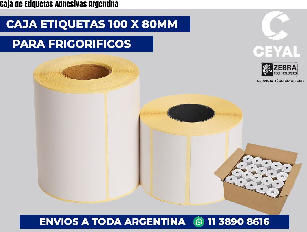 Caja de Etiquetas Adhesivas Argentina