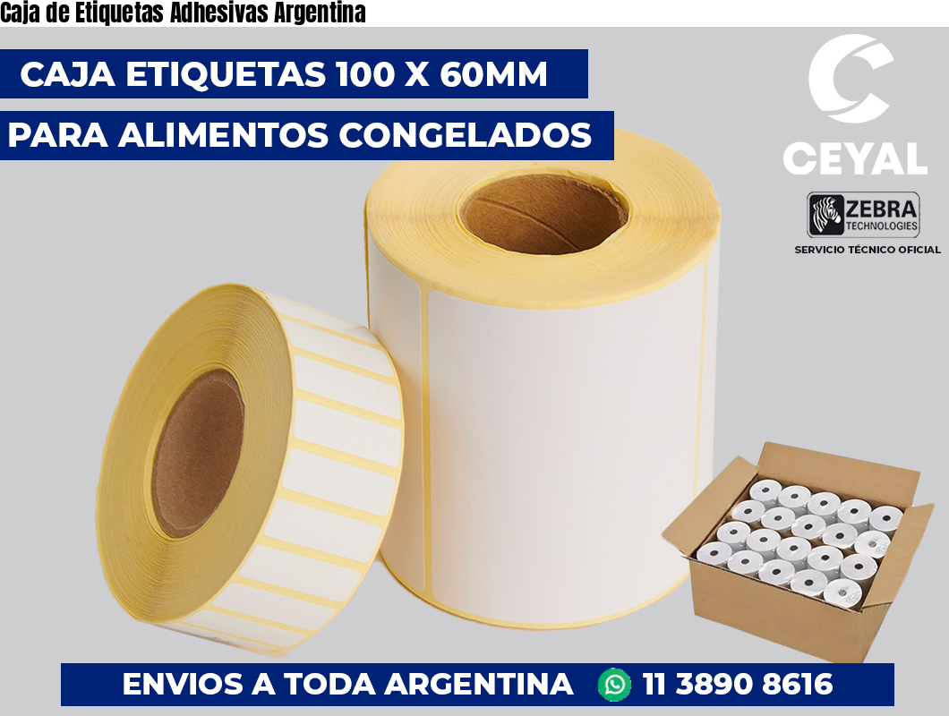 Caja de Etiquetas Adhesivas Argentina