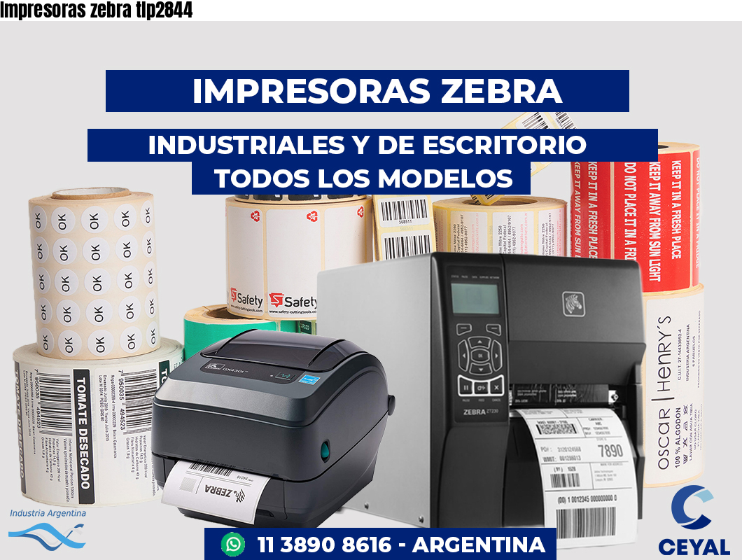 Impresoras zebra tlp2844