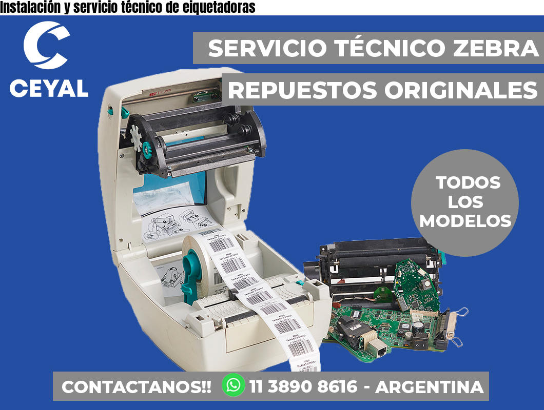 Instalación y servicio técnico de eiquetadoras