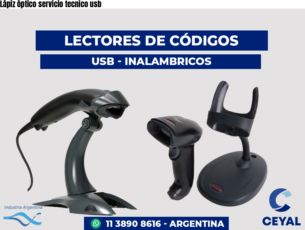 Lápiz óptico servicio tecnico usb