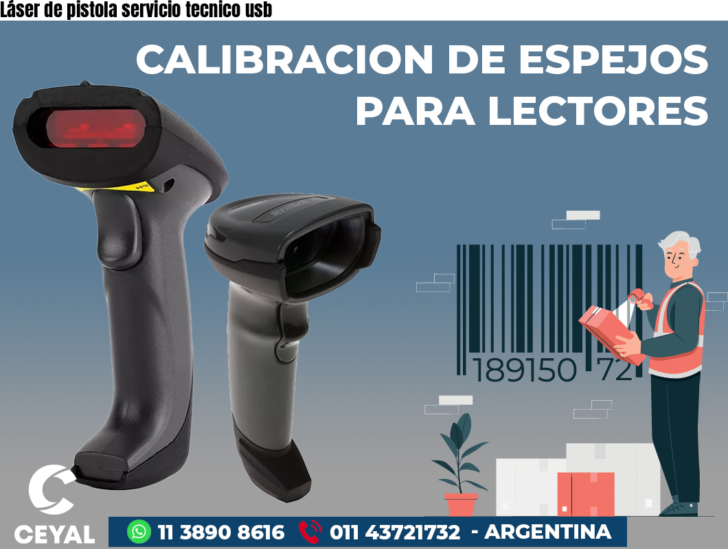 Láser de pistola servicio tecnico usb