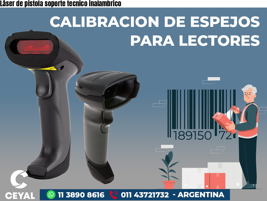 Láser de pistola soporte tecnico inalambrico