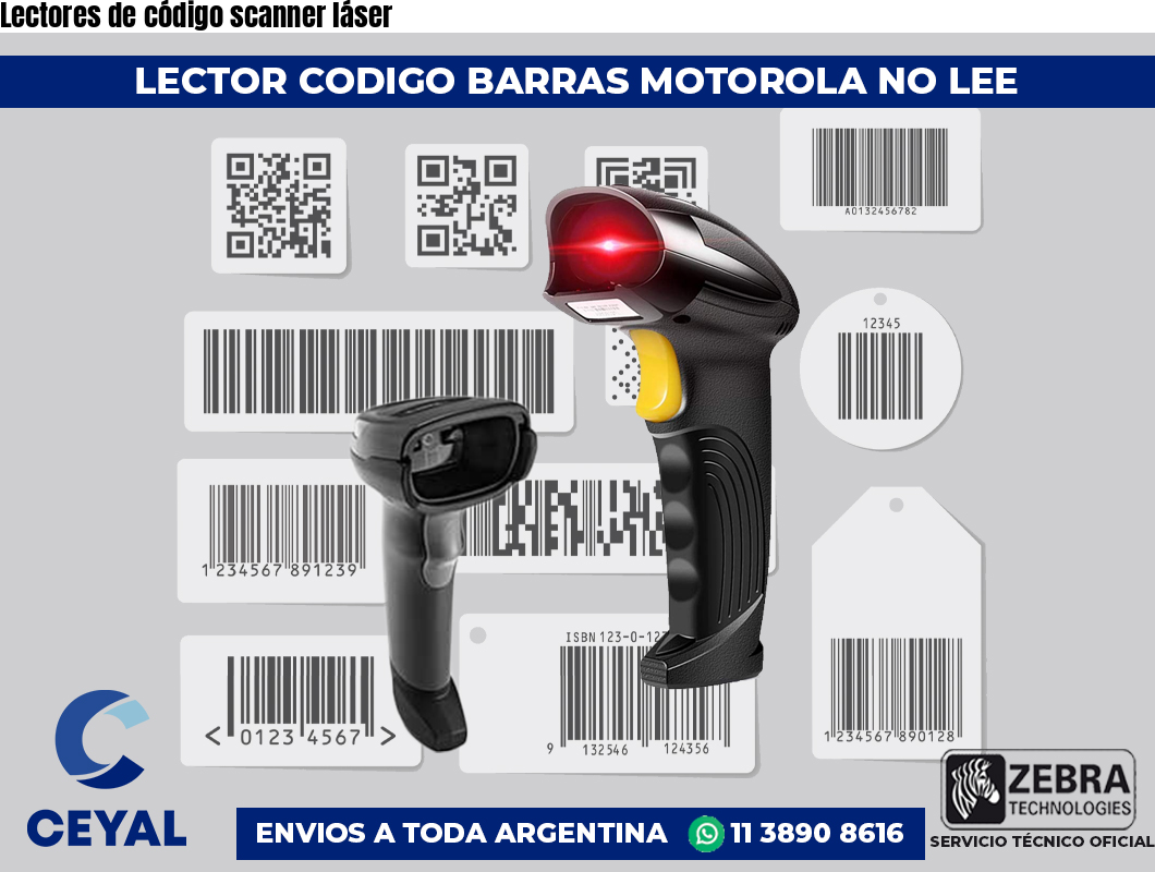 Lectores de código scanner láser