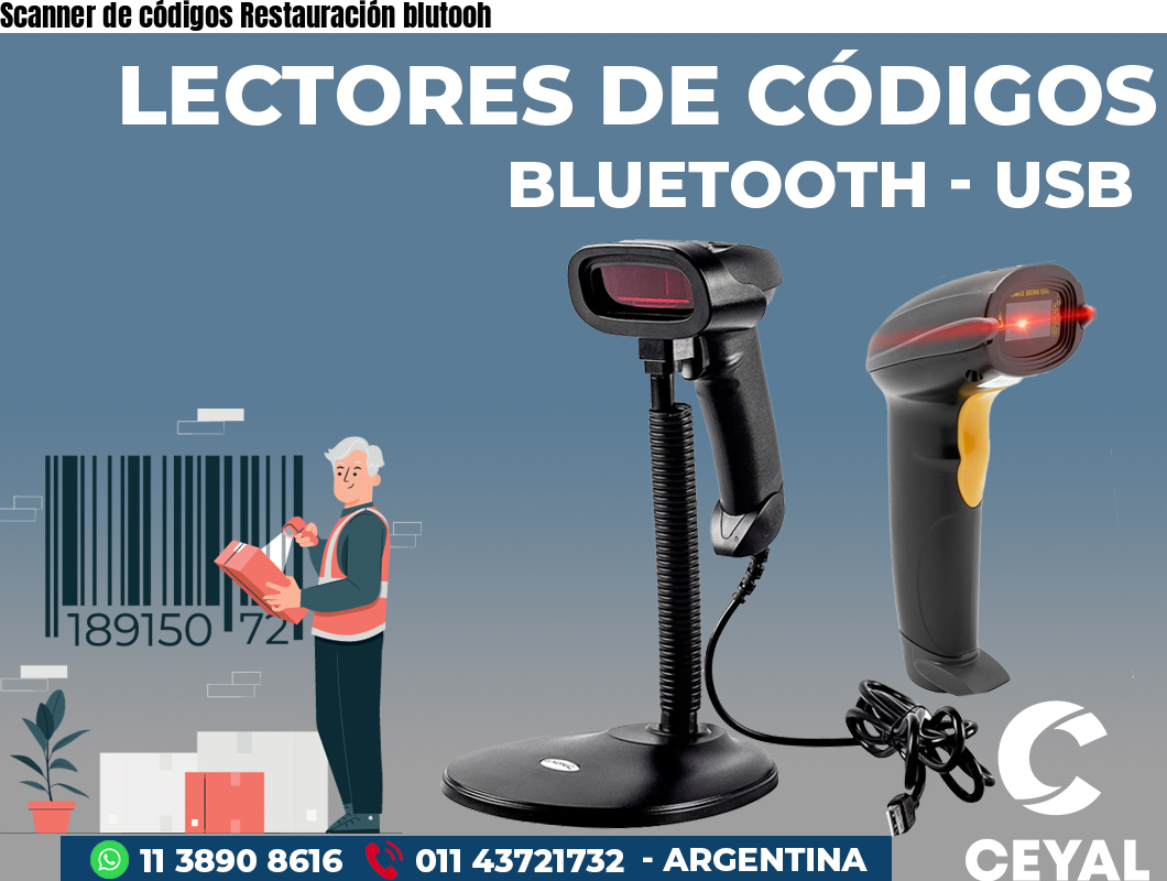 Scanner de códigos Restauración blutooh