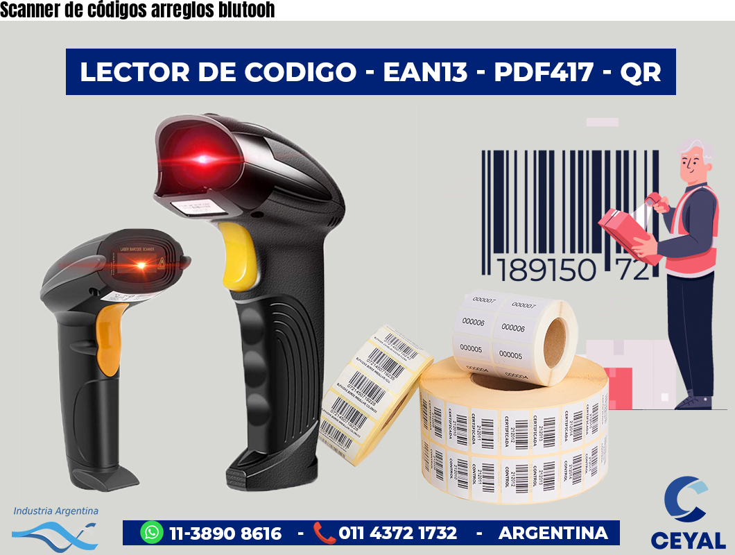 Scanner de códigos arreglos blutooh