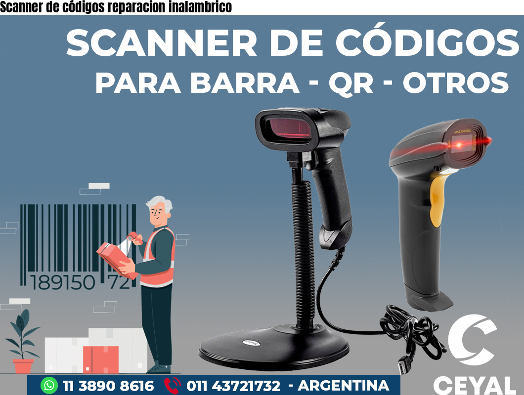 Scanner de códigos reparacion inalambrico