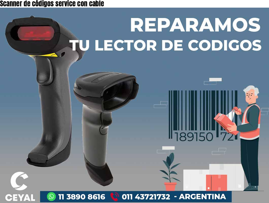 Scanner de códigos service con cable