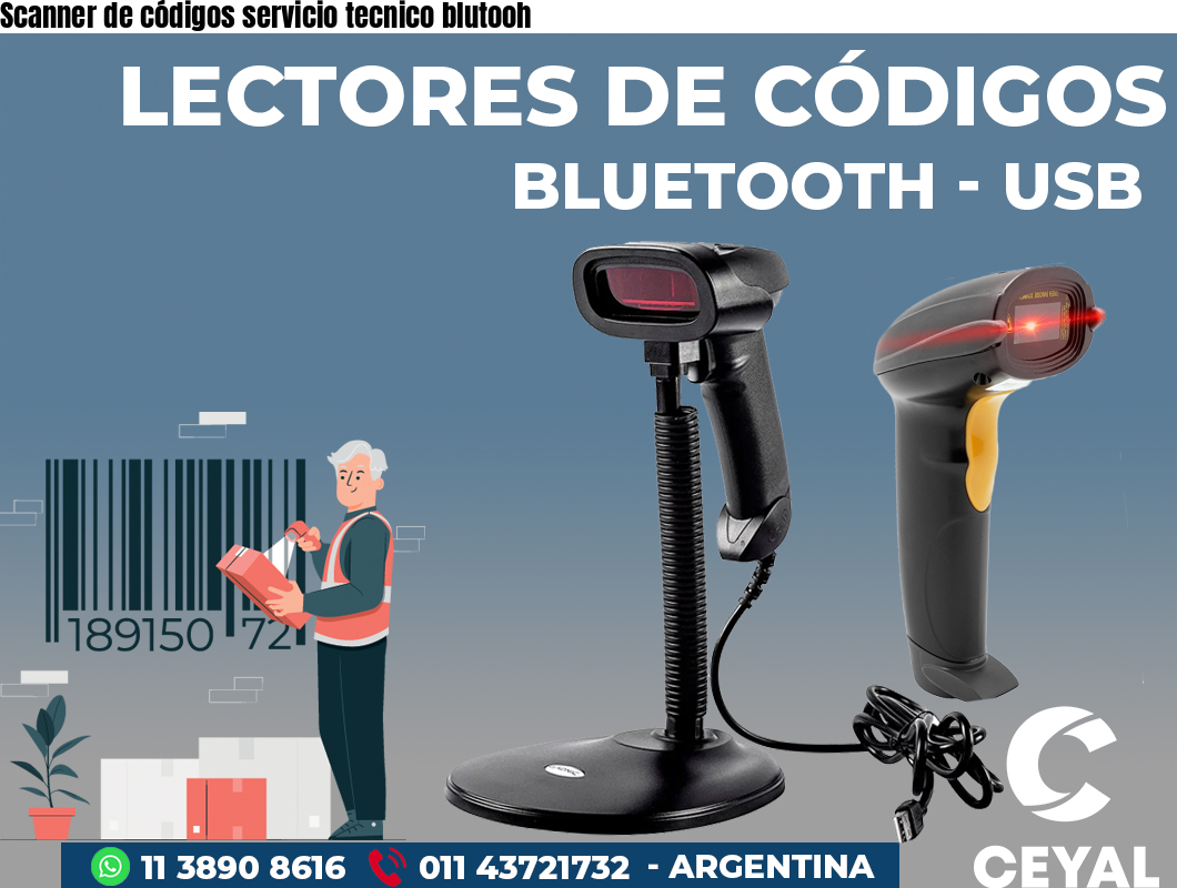 Scanner de códigos servicio tecnico blutooh