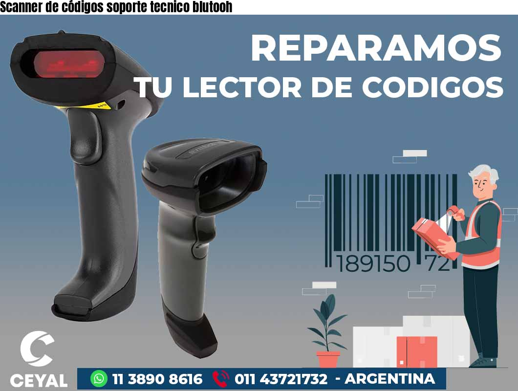 Scanner de códigos soporte tecnico blutooh