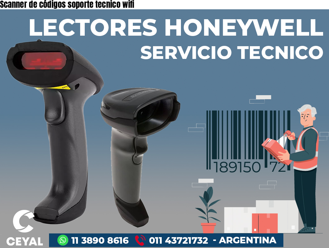 Scanner de códigos soporte tecnico wifi