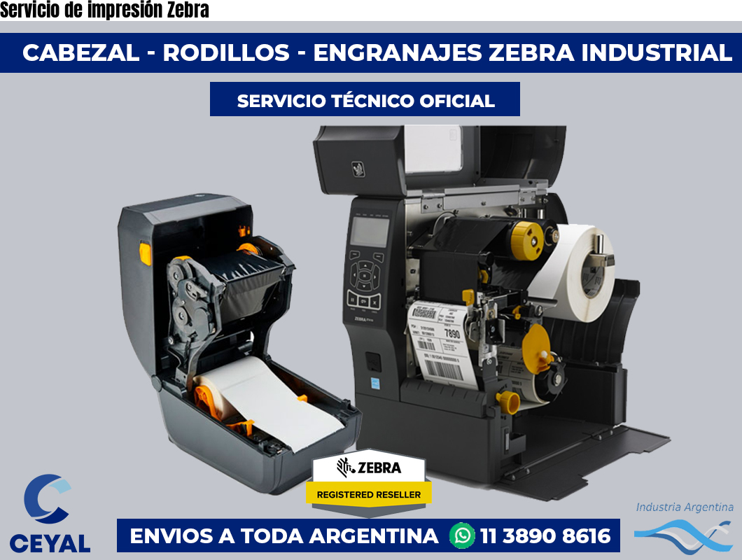 Servicio de impresión Zebra