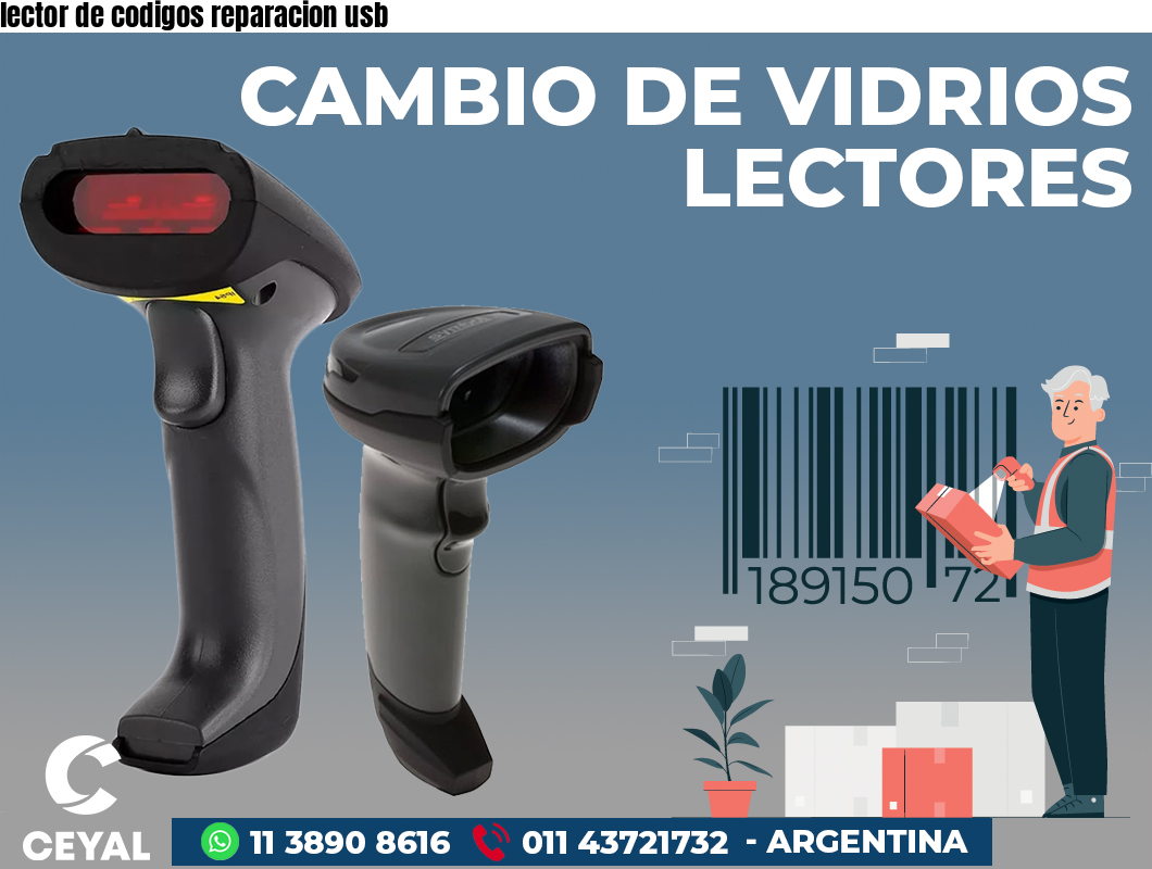 lector de codigos reparacion usb