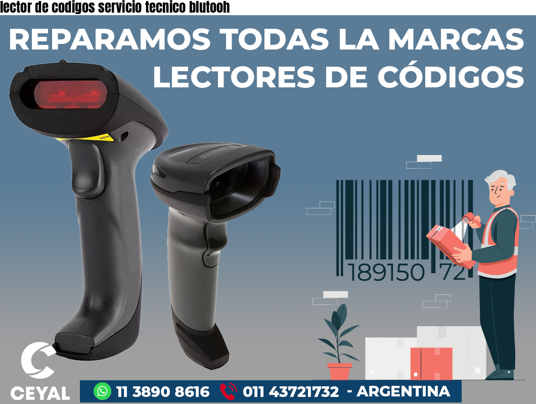 lector de codigos servicio tecnico blutooh