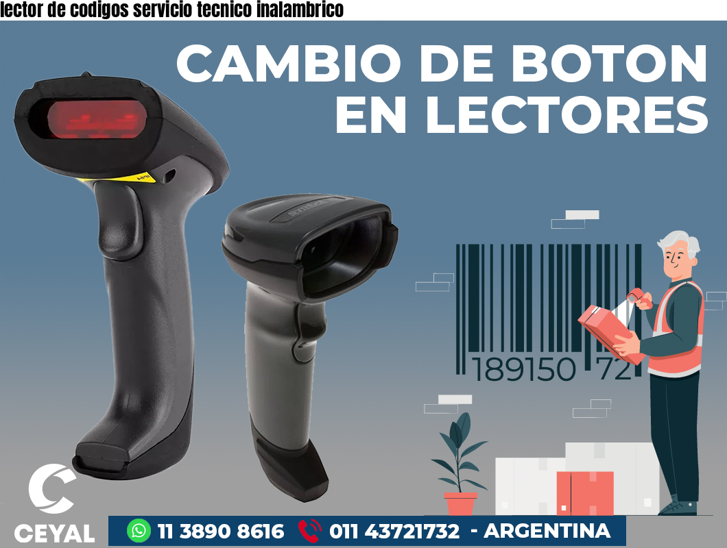 lector de codigos servicio tecnico inalambrico