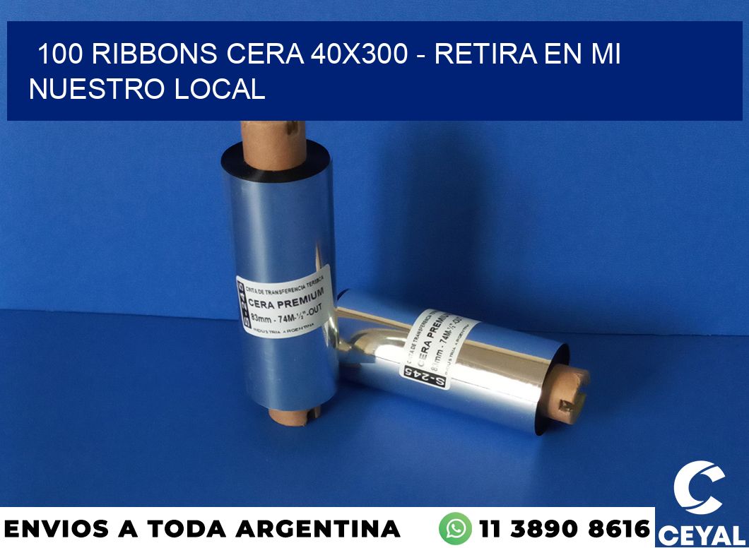 100 Ribbons cera 40×300 – retira en mi nuestro local