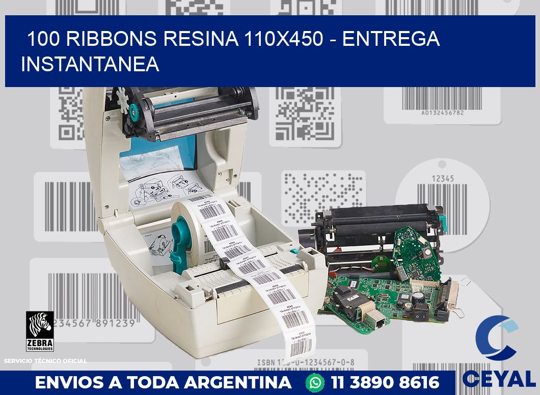 100 Ribbons resina 110x450 - entrega instantanea