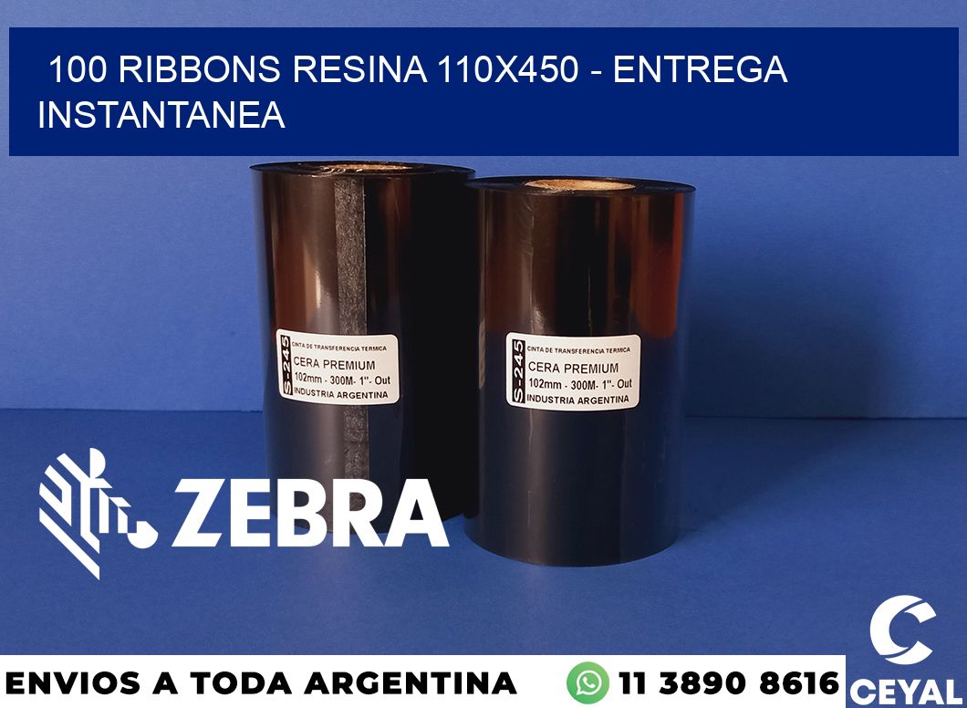 100 Ribbons resina 110x450 - entrega instantanea