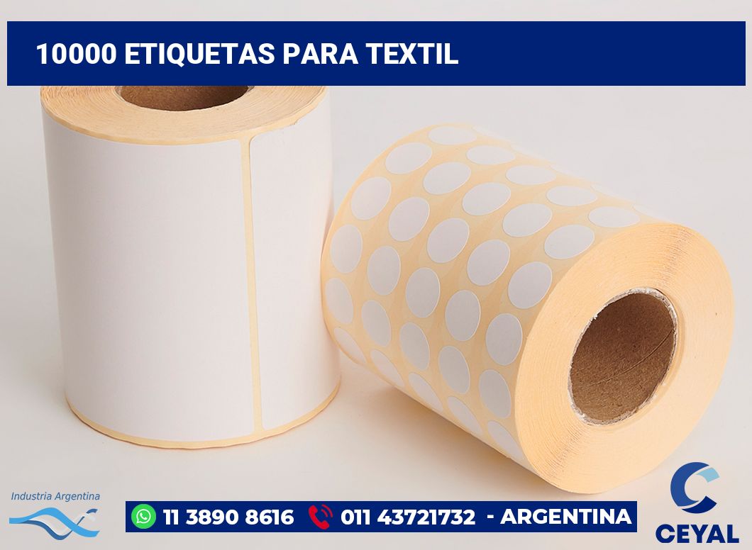 10000 Etiquetas para textil