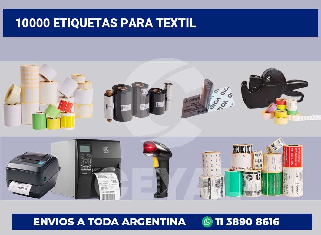 10000 Etiquetas para textil