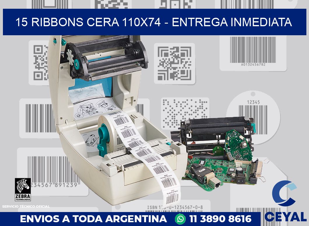 15 Ribbons cera 110x74 - Entrega inmediata