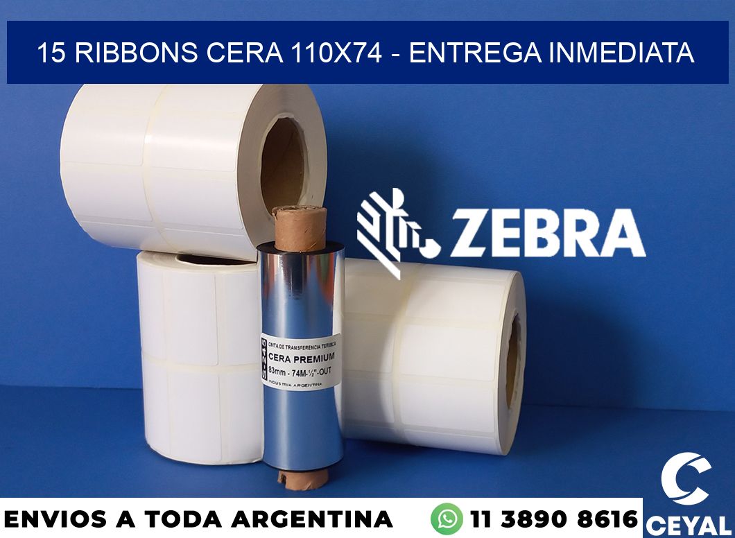 15 Ribbons cera 110x74 - Entrega inmediata