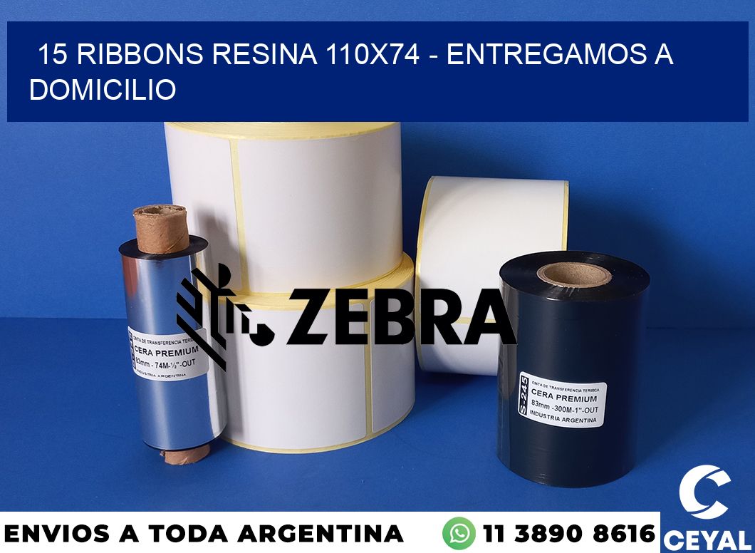 15 Ribbons resina 110x74 - entregamos a domicilio