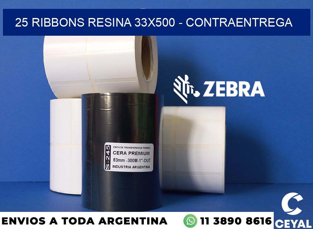 25 Ribbons resina 33x500 - contraentrega