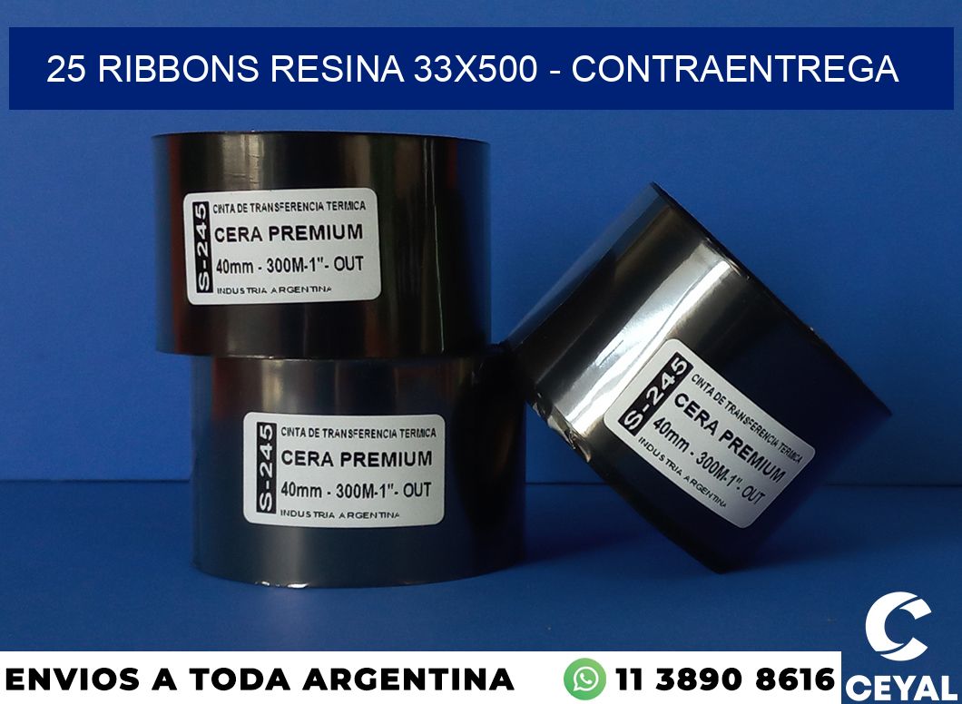 25 Ribbons resina 33×500 – contraentrega