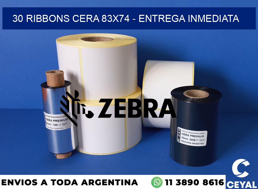 30 Ribbons cera 83x74 - Entrega inmediata