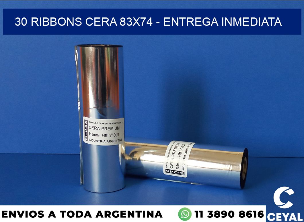 30 Ribbons cera 83×74 – Entrega inmediata