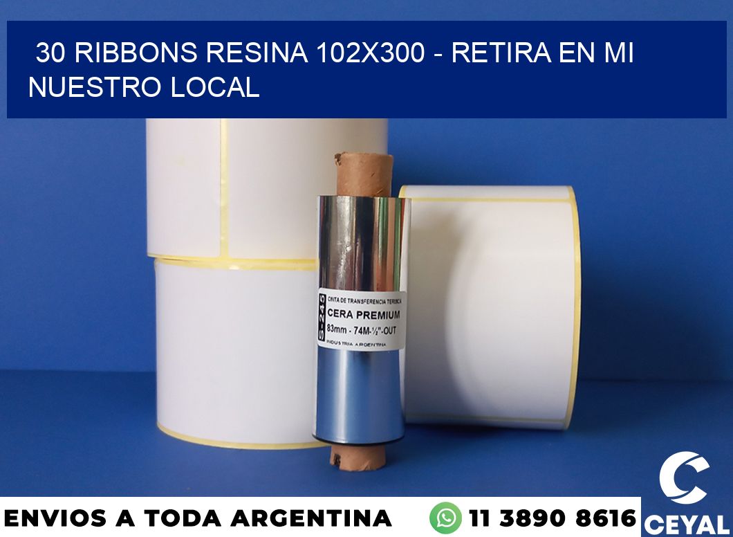 30 Ribbons resina 102×300 – retira en mi nuestro local