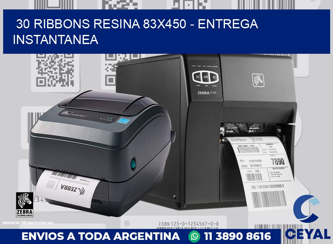 30 Ribbons resina 83x450 - entrega instantanea