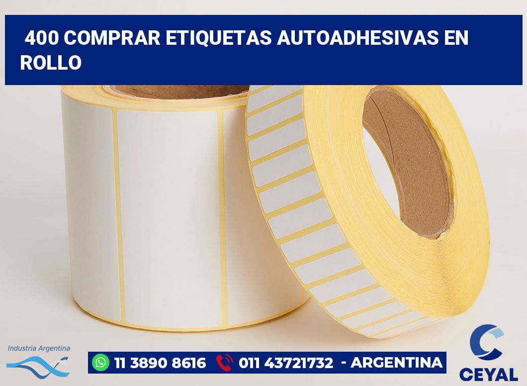 400 Comprar etiquetas autoadhesivas en rollo