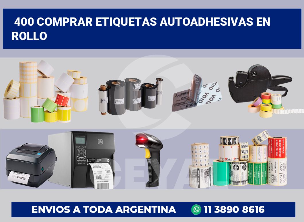 400 Comprar etiquetas autoadhesivas en rollo