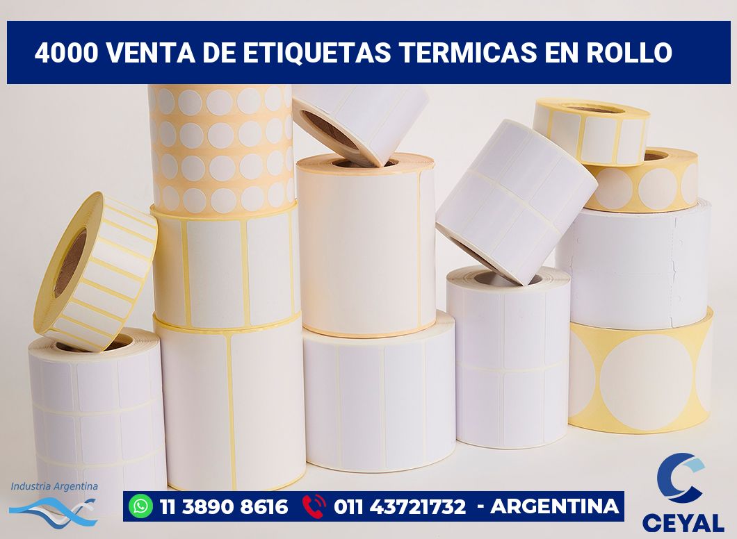 4000 Venta de etiquetas termicas en rollo