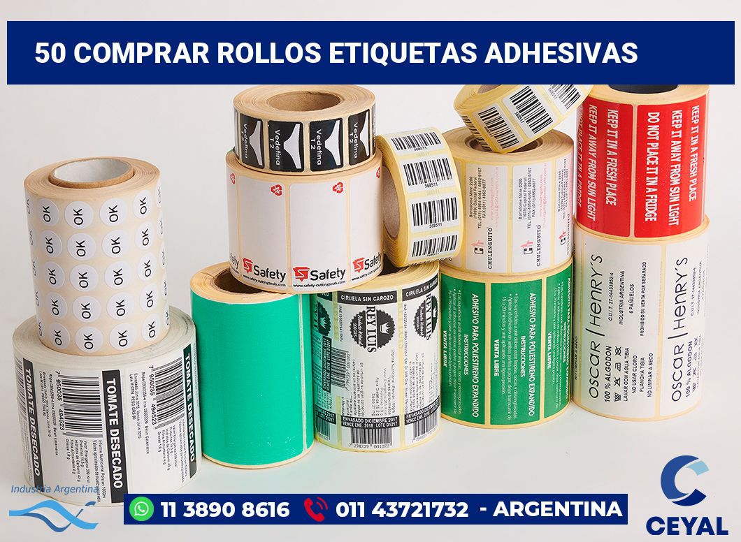 50 Comprar rollos etiquetas adhesivas