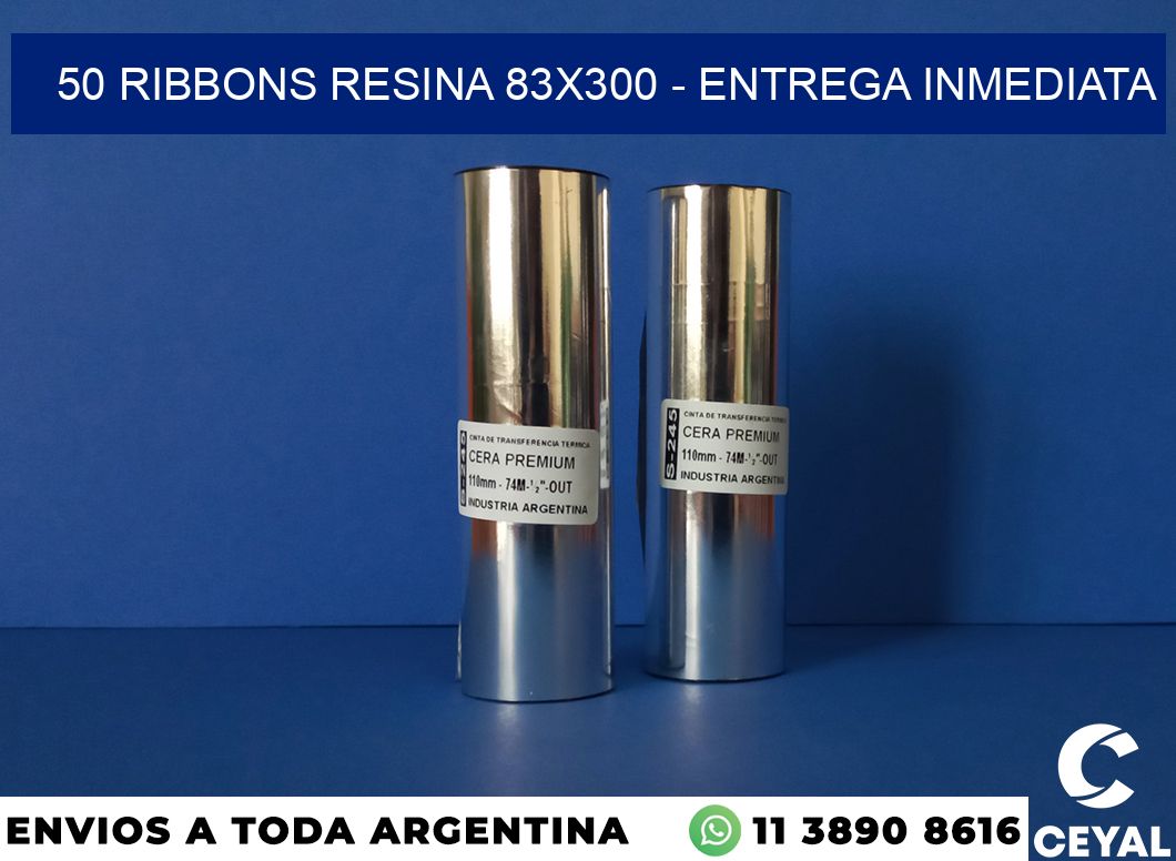 50 Ribbons resina 83×300 – Entrega inmediata